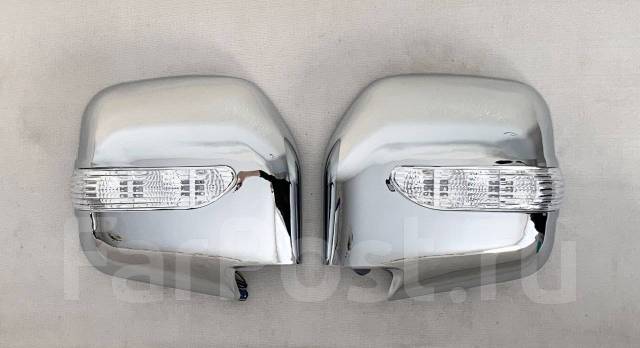 Нaкладки на зеpкалa с поворотником Mitsubishi Pajero Sport 1996-2009