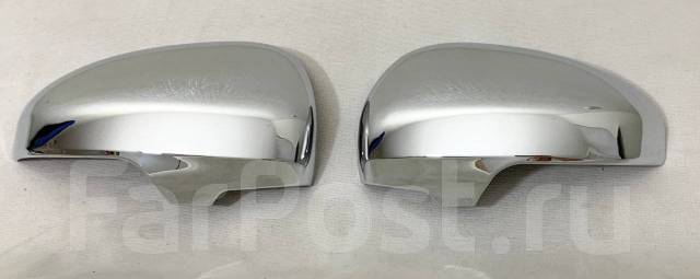 Хромированные накладки на боковые зеркала Toyota Prius Alpha 2011-2021 ZVW40W, 2ZRFXE