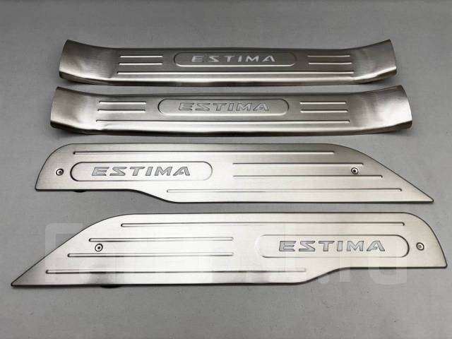 Накладки на пороги для Toyota Estima 2006-2016