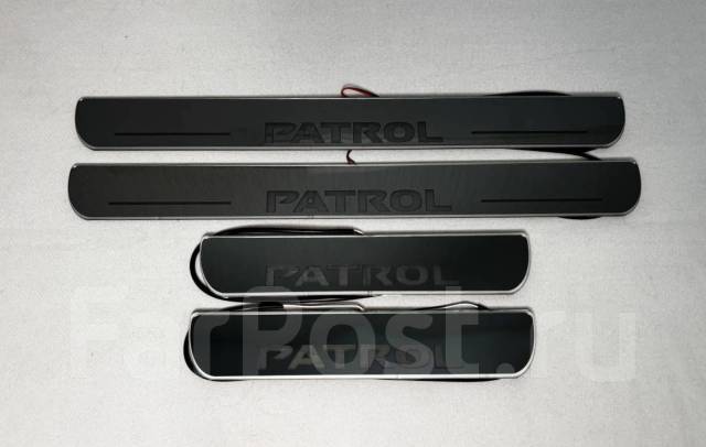 Накладки на пороги для Nissan Patrol 1997-2010
