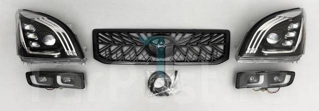 Набор оптики Toyota Land Cruiser Prado 2002-2009 решетка туманки