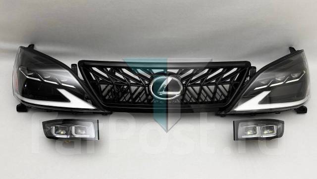 Набор оптики для Lexus GX470 2002-2009 туманки решетка