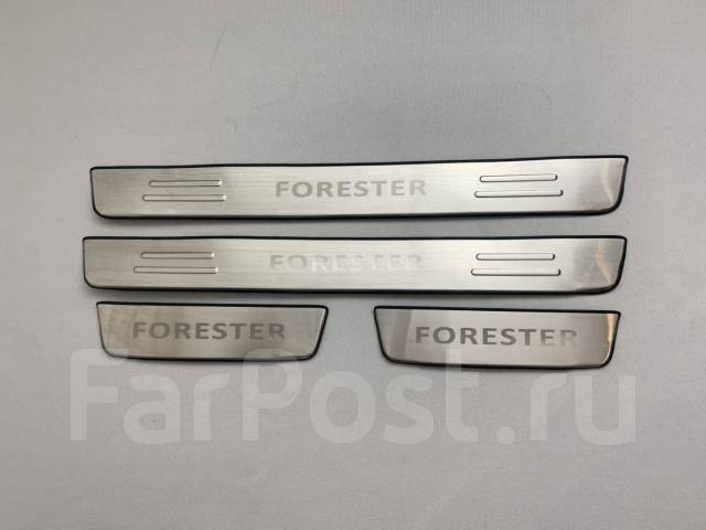 Накладки на пороги для Subaru Forester 2012-2018