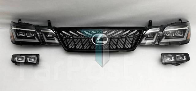Набор оптики Lexus LX470 1998-2007 решетка туманки